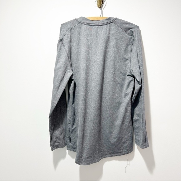 🌷SALE DESO Benton Henley Long Sleeve Shirt Size Medium Gray Made in the USA Stre - Picture 2 of 8